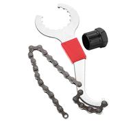 Mikikit 1 Ensemble Outil de Démontage de Cassette pour Vélo Kit de Réparation et Portable pour Vélos de Montagne Route avec Clé pour Retrait Facile et Sécurisé