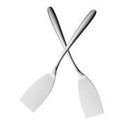 Mikikit 1 Jeu Spatule À Frire en Acier Inoxydable Petite Spatule À Steak pour Retourner La Viande Remuer La Graisse Mini Ustensiles en Acier Inoxydable Ustensiles De Cuisine 2 pièces