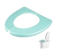 Mikikit 1 pièce Siège de Toilette Plastique Coussin Apprentissage de Propreté pour Adultes pour Maison Voyages Vert