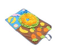 Mikikit 1 pièce Tapis de Reniflement pour Animaux de Compagnie Tapis Alimentation pour avec Design Antidérapant pour Éveiller et Prévenir Obésité des Petits Animaux