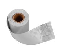 Mikikit 1 rouleau Ruban Adhésif Aluminium Isolant pour Tuyaux de Climatisation Ruban Thermique Aux Températures pour Applications Industrielles et Hotte Aspirante