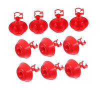 Mikikit 10 pièces Abreuvoir Automatique pour Poussins Plastique Robuste avec Débit Eau Bol Abreuvement pour Poulets Canards et Système Hydratation Volaille