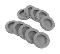 Mikikit 10 Pièces Bouchon de vidange du climatiseur accessoires de drainage du climatiseur bouchon de trou en caoutchouc souple bouche de tuyau à alternatif Grey