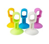 Mikikit 10 pièces Butée Poignée Porte Silicone Lot de Antichoc Protecteur Murale Collision et Bruit pour Poignée de Porte Design Ventouse Protection Murale et Pratique Couleur Aléatoire