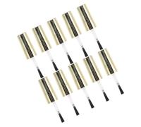 Mikikit 10 pièces Caps de Bouteilles Vernis à Ongles avec Brosse Remplacement Gel pour Salon de Manucure et Léger