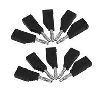 Mikikit 10 pièces Connecteur Banana Plug Embouts Câble Empilables pour Soudure Connecteur Fil et Compact pour Instruments Électroniques et Équipements Industriels