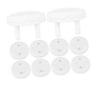 Mikikit 10 pièces Couvercles de Prise Électrique Sécurisés pour Garçon Fille Protection Choc avec Anneau de Tirage Design pour Types de Prises Couverture Durable et Protection pour Maison