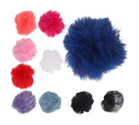 Mikikit 10 Pièces Couverture De Microphone -Cravate Vent Housses en Mousse De Éponge pour -Cravate Couverture De Vent De Microphone Bonnette -Cravate Micro Éponge Pull Pare-Brise Peluche