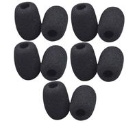 Mikikit 10 pièces Couvre Micro Mousse Pare Brise Mini pour Microphone Cravate Protection Acoustique pour Enregistrement et Podcasting