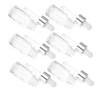 Mikikit 10 pièces Flacons Huiles Essentielles Transparent avec Pipettes Bouteilles de Stockage Verre Étanches Petites Fioles Pratiques pour Voyage et Aromathérapie Lot
