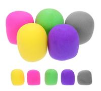 Mikikit 10 Pièces Housse pour Micro en Éponge, Housse de Micro Épaisse, Protection Anti-souffle pour Microphone, Améliore les Performances, pour Ktv et Scène
