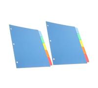 Mikikit 10 pièces Intercalaires Colorés pour Classeur Onglets de Classification avec Séparateurs de Documents Réutilisables pour Organisation de Pages de Cahier et Bureau