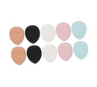 Mikikit 10 pièces Mini Makeup Powder Set Small Cosmetic Sponges For Concealer And Setting Powder Portable Beauty Tools For The Go Touch Ups