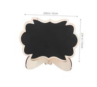 Mikikit 10 pièces Mini Tableau Ardoise avec Chevalet Petits Panneaux pour Affichage Alimentaire Marque Places Élégants pour Buffet Fête et Décoration de Mariage