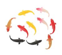 Mikikit 10 pièces Miniature Goldfish Models Décor Artificiel pour Aquarium avec Design Réaliste et Résistance Aux Chocs Accessoires DIY pour Scènes Élargies