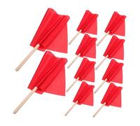 Mikikit 10 pièces Petit Drapeau à Main Couleur Unie Drapeaux de pour Fête Parade et Décoration Événements