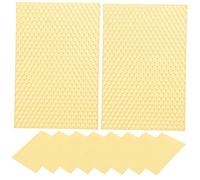 Mikikit 10 Pièces Ruche Cire Gaufrée Outil Apiculture Base pour Ruche De Cire Abeille Plaque De Support pour Nid Abeille