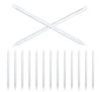 Mikikit 100 pièces Bâtonnets Plastique Réutilisables pour Cuticules Poussoir Cuticules Doux et Précis Outil Manucure Polyvalent pour Retrait Peau Morte et Décoration Ongles