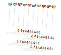 Mikikit 100 Pièces Butterfly Garden Stakes Outdoor Lawn Decor for Flower Pots Patio Parties and Pathways