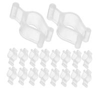 Mikikit 100 Pièces Clips de Verrouillage pour Pompe Cosmétique PP Robuste Accessoires Fuite pour Bouteille de Lotion et Shampooing Faciles à Utiliser Même Mains Mouillées pour Rangement et