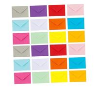 Mikikit 100 pièces Enveloppes Budget Colorées Petites Enveloppes Multifonctions pour Cartes Invitations et Économies Format Compact et Résistant pour Organisation Quotidienne