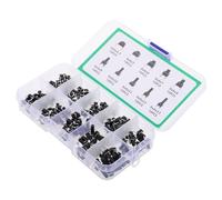 Mikikit 100 pièces Kit de Interrupteurs à Bouton Poussoir Tactile Micro Interrupteurs Momentanés pour Projets Électroniques DIY Design Compact et pour Applications Professionnelles et