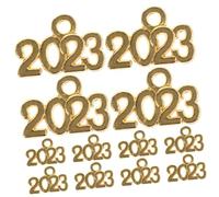 Mikikit 100 pièces Pendentifs Or Lot pour Fabrication de Bijoux Charms pour Bracelets Colliers Porte Clés et Décorations DIY