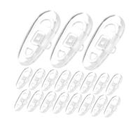 Mikikit 100 Pièces Plaquettes Nez Silicone Doux Antidérapantes pour Lunettes avec Fixation Push-in Coussins Confortables pour Pont de Nez Accessoires Stables pour et Soleil