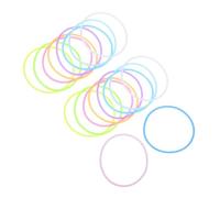 Mikikit 100 pièces Silicone Hair Ties Luminous Glow In The Dark Bands Soft Stretchy Hair Accessories For Women And Party Valentine