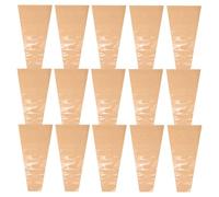 Mikikit 100pièces Sachets Pour Emballage Floral Pochettes Transparentes Pour Roses Individuelles Fournitures Pour Fleuristes Emballages Pour Bouquets De Fleurs