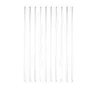 Mikikit 10pcs Baguettes à Cocktail en Verre Résistant, Tiges de Mélange Arrondies, Résistantes la Corrosion, Cuisine et Exploration Scientifique Réutilisable