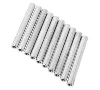 Mikikit 10pcs Tiges Carrées en Aluminium pour Électrolyseur, Remplacement Facile de L'anode du Chauffe-eau, Test Qualité de L'eau, Adaptées pour Hôtels et Voyages