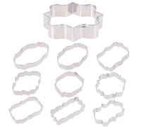 Mikikit 10pièces Acier Inoxydable pour Pâtisserie Moules à Biscuits Résistants Formes Variées pour Découpe de Pâte DIY Outils de Cuisson Pratiques et Faciles à Démouler