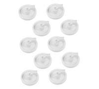Mikikit 10pièces Kit de Remplacement pour Roulettes de Lave-vaisselle Panier Inférieur Plastique Accessoire de Réparation