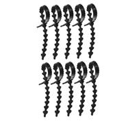 Mikikit 10pièces Lot de Sangles Attache Caoutchouc Ajustables pour Arbres Et Branches Liens Flexibles pour Jardin Support Pratique pour Fixation Et Formation des Plants