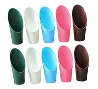 Mikikit 10pièces Pelle Jardinage Plastique pour Succulentes Et Semis Cuillère Creuse Ergonomique Outils De Jardinage Précis pour Rempotage Et Plantation