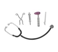 Mikikit 12, Accessoires Réalistes en Plastique Lisse, Kit de Docteur Simulé pour Jeu D’Imagination Garçon et Filles, Décor Miniature