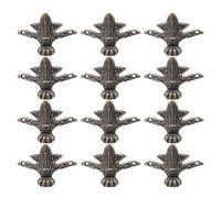 Mikikit 12 Pièces Pieds de Meubles Protègent Sols et Évitent Rayures Vintage en Alliage de Zinc, Forme Griffe Antique Adaptés aux Coffres en Bois et Travaux Artisanaux