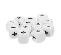 Mikikit 12 pièces Set de Dés pour Enseignement des Mathématiques avec de Calcul Accessoires Éducatifs pour Jeux et Apprentissage des Garçon Fille