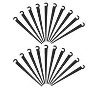 Mikikit 120 Pièces Support pour Tuyaux D'irrigation Goutte à Goutte en Plastique Noir Structure Épaissie et Surfaces Texturées pour Vergers et Aménagement Paysager