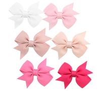 Mikikit 12pièces Barrettes Nœud Fait Main Pour Garçon Fille Accessoires Coiffure Garçon Fille Doux Clips Cheveux Petites Pinces Confortables Et Élégantes