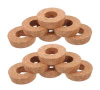 Mikikit 12pièces Bouchons Liège pour Pots Verre Et Terrariums Hydroponiques Couvercles à Trou Central