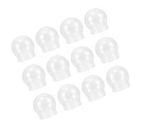 Mikikit 12pièces Boules à Neige DIY Transparentes Plastique avec Couvercle Vissé Kit Créatif pour Garçon Fille et Adultes pour Décorations Hiver Noël