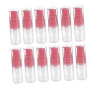 Mikikit 12pièces Flacons de Voyage avec Pompe de Transparents et Rechargeables pour Crèmes et Liquides Flacons Vides pour Fond de Teint Format Voyage