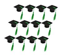 Mikikit 12pièces Mini Casquette De Remise De Diplôme Décorations pour Bouteilles De Vin Bouchon De Bouteille De Chapeau De Remise De Diplôme Bouchons De De Vin Mini Ornement De