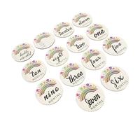 Mikikit 14 pièces Cartes Mensuelles pour Cartes de Jalons Accessoire Photo pour