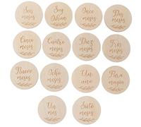 Mikikit 14pièces Cartes Anniversaire Né De Naissance Cartes Mensuelles Accessoires De Photographie Pour Garçon Fille Né Commémoration Des Étapes Importantes