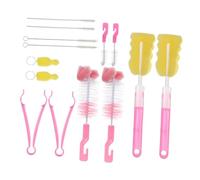 Mikikit 14pièces Kit de Nettoyage pour Biberons avec Goupillons pour Tétines et Brosses pour Biberons et Sucettes Lot