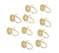 Mikikit 15 pièces Clip Oreille Doré Base Boucle Oreille DIY Accessoires Fabrication Bijoux Non Percé Surface Lisse et Résistante Décoloration pour Création Personnalisée