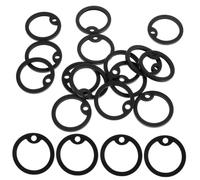 Mikikit 15 pièces Silicone Dog Tag Silencers Pet Id Tag Protectors Circles For Dogs And Cats Soft Stretchable Accessories